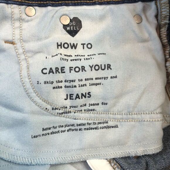 MADEWELL DENIM SHORTS CURVEY HIGH RISE - Picture 9 of 10